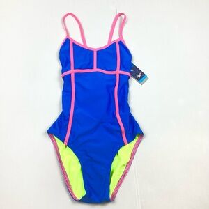 Speedo One Piece Swimsuit Size 8 NEW RETAIL $74